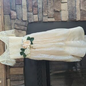 Trish Scully lace flower girl dress